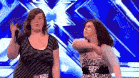 Funny Television Show Host Girls Fighting Gif