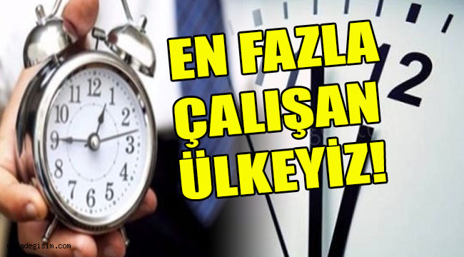 Haftalik ortalama kac saat calisiyoruz